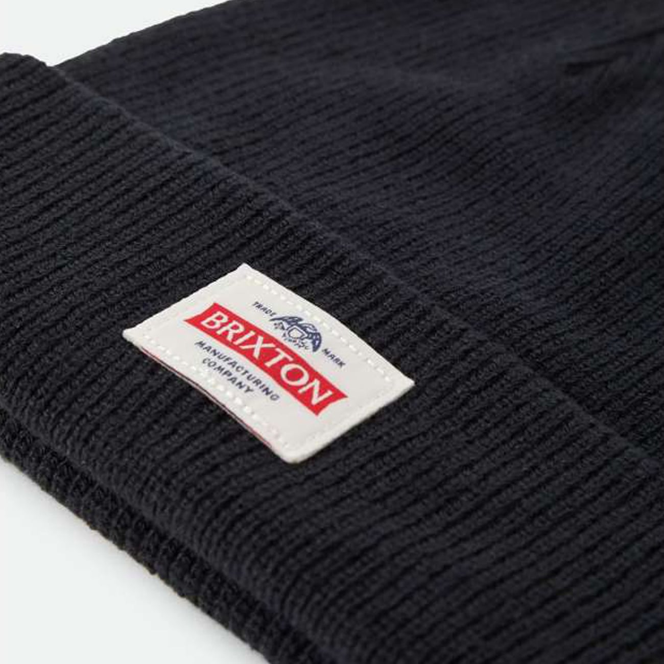 Unisex Brixton Black Trademark Cuffed Knit Hat