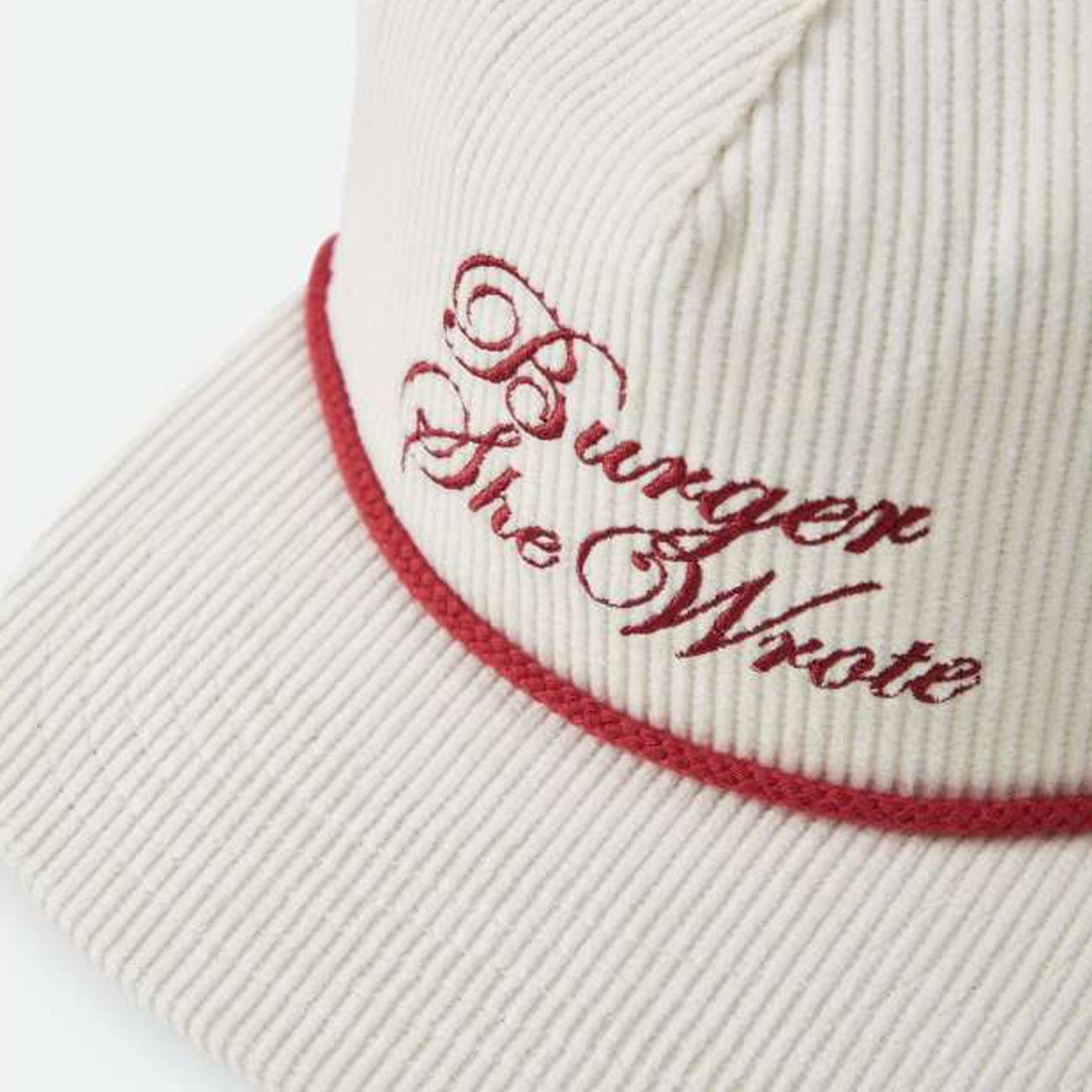 Casquette unisexe Brixton White Brixton Burger She Wrote