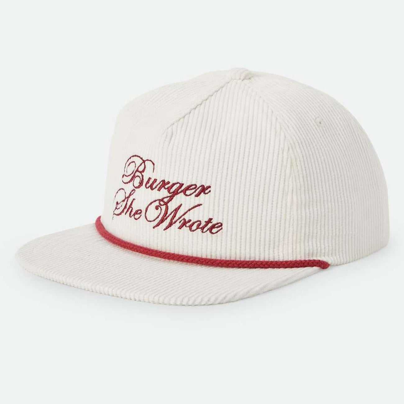 Casquette unisexe Brixton White Brixton Burger She Wrote