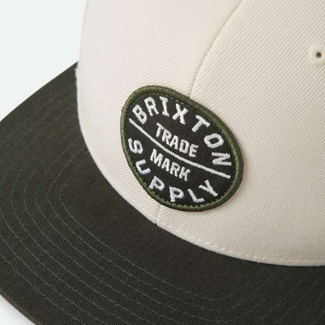 Unisex White Brixton Oath III Snapback Hat