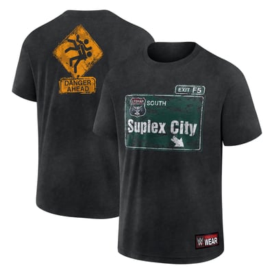 Brock Lesnar Suplex City Retro T-Shirt - Black