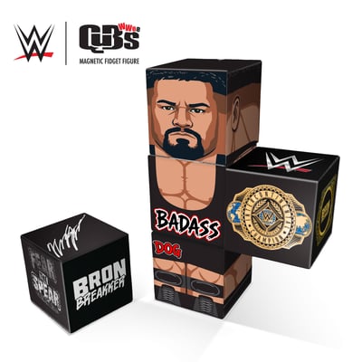 Bron Breakker WWE Magnetic QuBee Fidget Figure