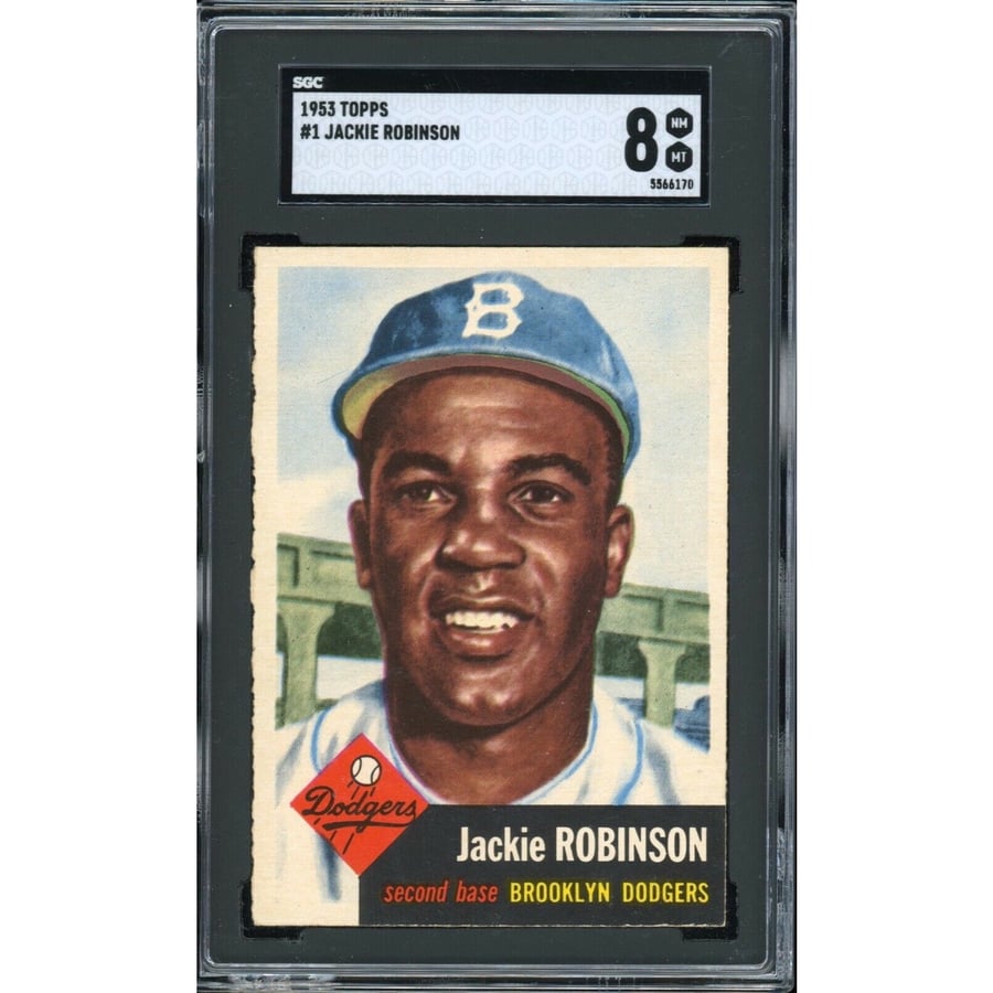 Jackie Robinson Baseball Card Signed