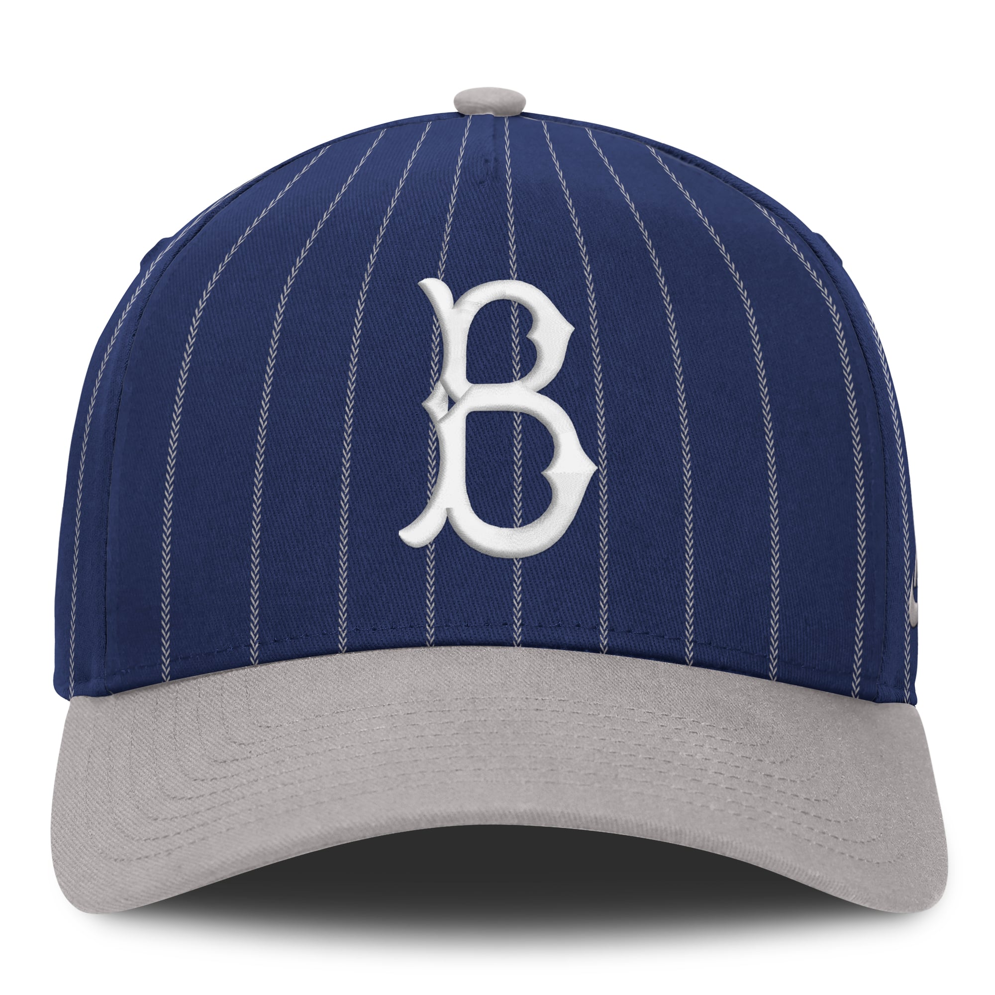Casquette ajustable Nike pour homme, bleu royal/gris, Brooklyn Dodgers Cooperstown Rise, modèle A-Frame