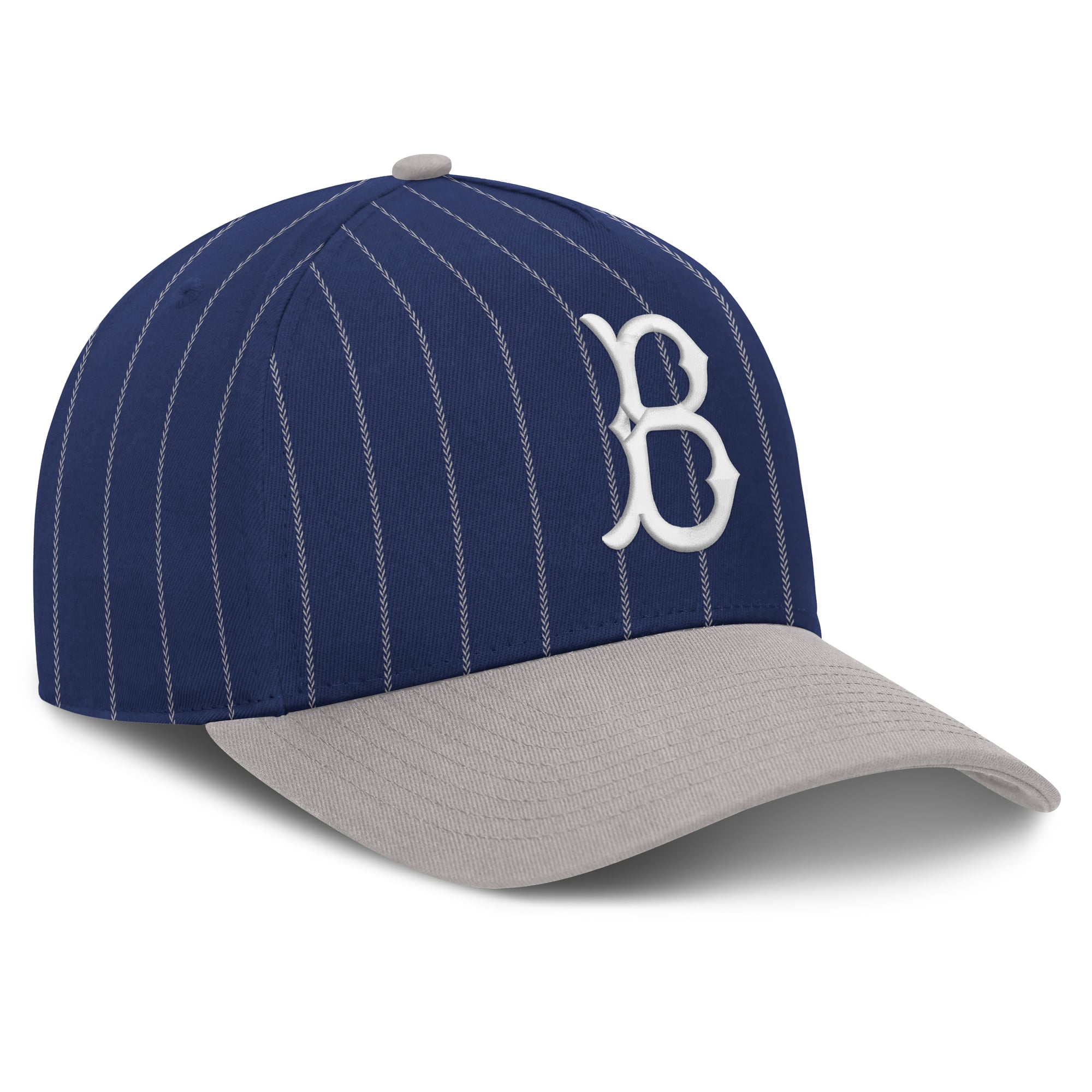 Casquette ajustable Nike pour homme, bleu royal/gris, Brooklyn Dodgers Cooperstown Rise, modèle A-Frame