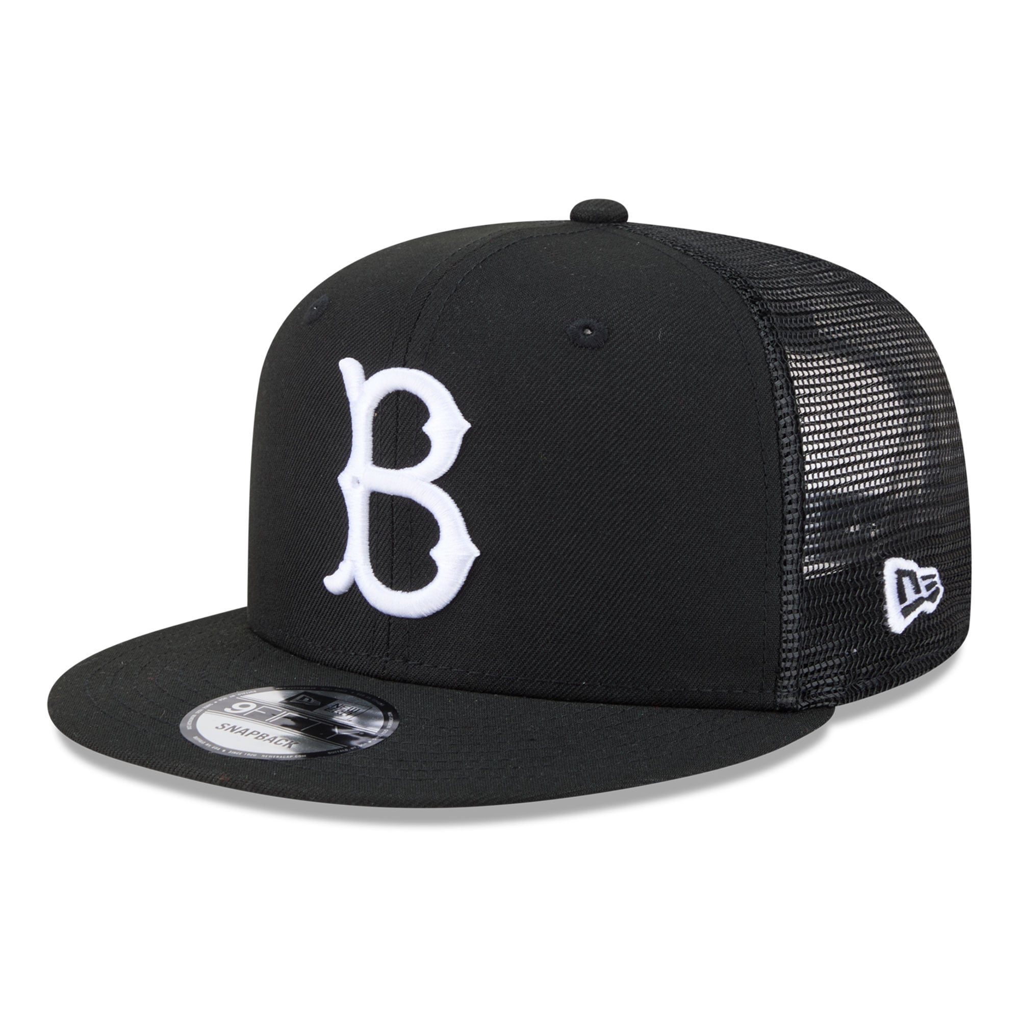 Casquette trucker ajustable New Era 9FIFTY Brooklyn Dodgers Cooperstown Collection noire pour homme