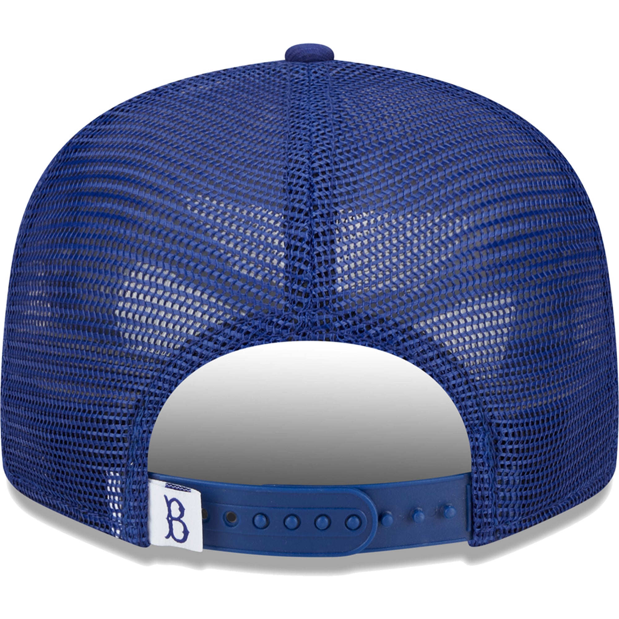 Casquette New Era Royal Brooklyn Dodgers Cooperstown Collection Team Color Trucker 9FIFTY Snapback pour homme
