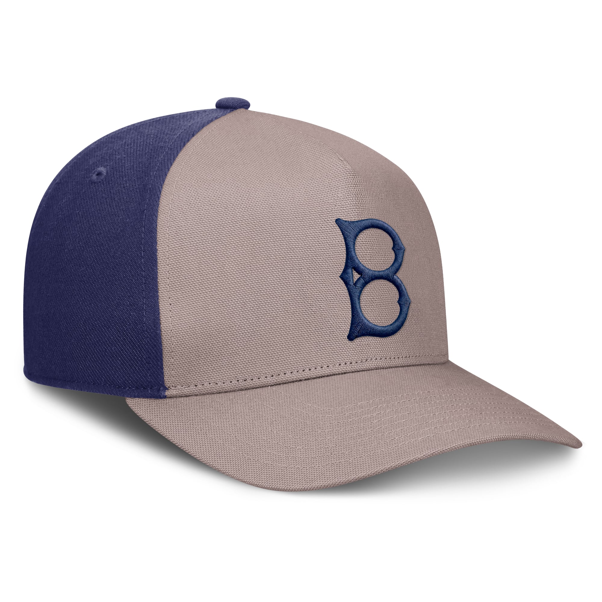 Casquette ajustable Nike pour homme, marron clair/bleu roi, Brooklyn Dodgers Cooperstown Rise A-Frame