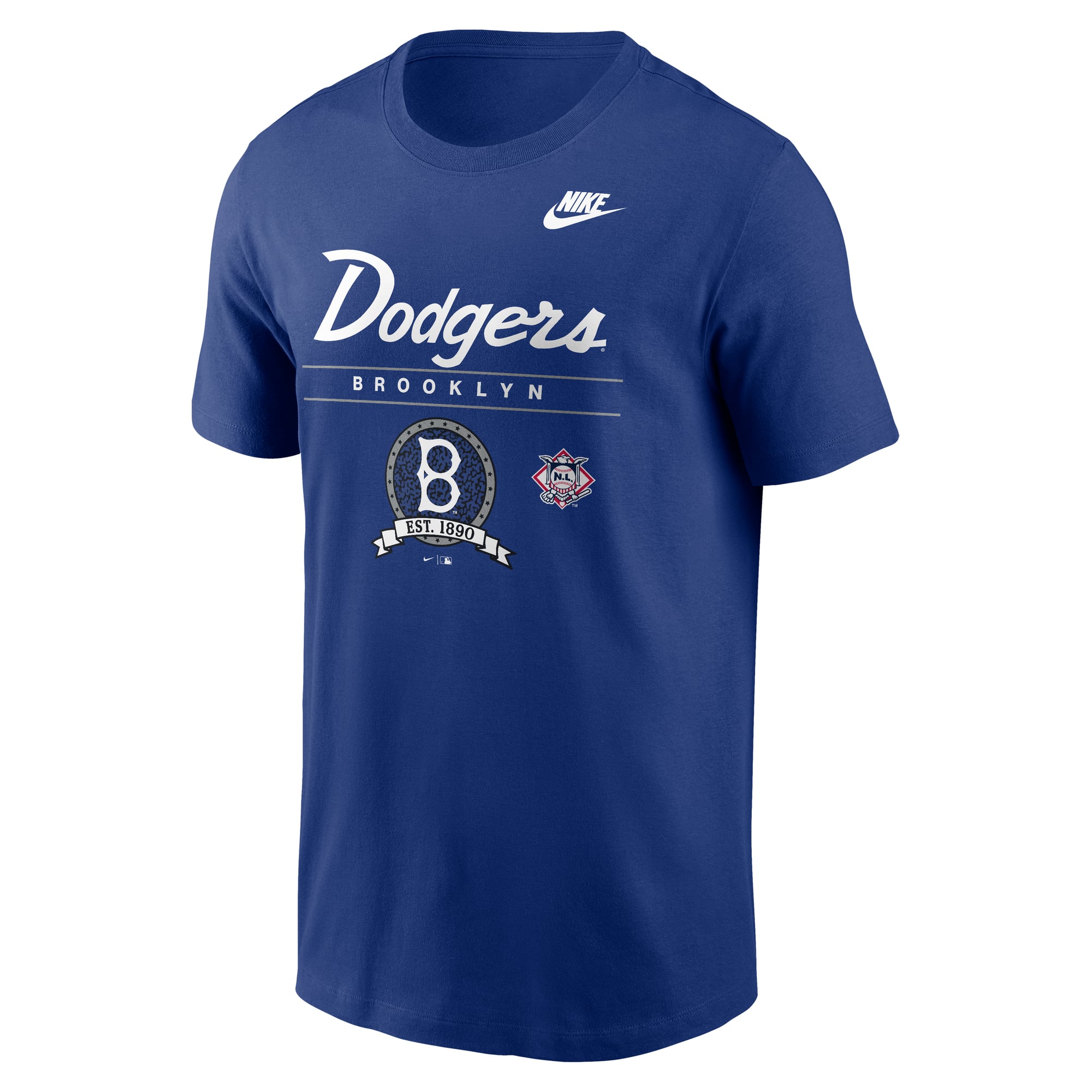 T-shirt graphique Nike Royal Brooklyn Dodgers Cooperstown pour homme