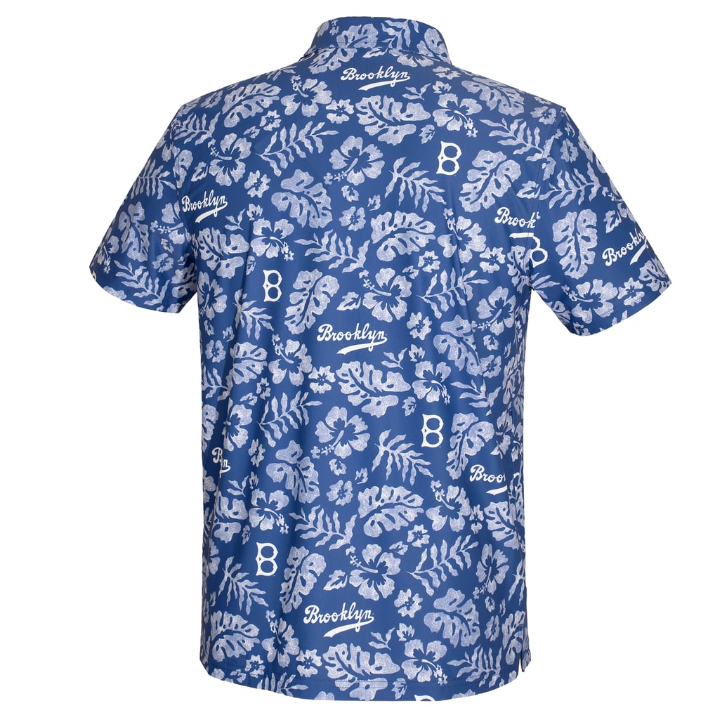 Polo de performance Brooklyn Dodgers Reyn Spooner Cooperstown Pua - Bleu