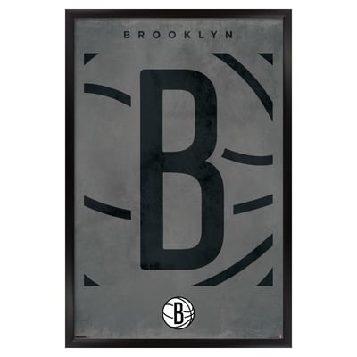  Brooklyn Nets 23" x 34" Framed Poster
