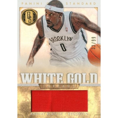 2012-13 Panini Gold Standard White Gold Threads #14 Andray Blatche/99