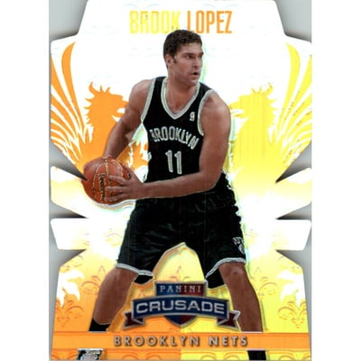 2013-14 Panini Crusade Insert Orange Die Cut #234 Brook Lopez