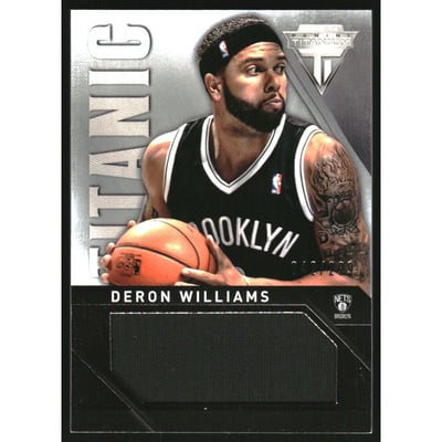 2013-14 Panini Titanium Titanic Threads Jumbo #4 Deron Williams/299