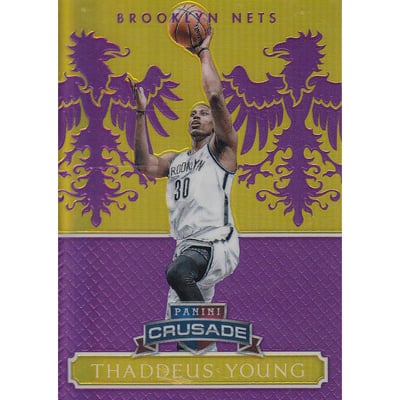 2014-15 Panini Excalibur Crusade Purple #101 Thaddeus Young