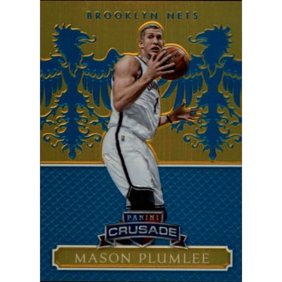 2014-15 Panini Excalibur Crusade Teal #77 Mason Plumlee