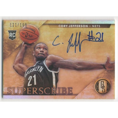2014-15 Panini Gold Standard Superscribe Autographs #25 Cory Jefferson