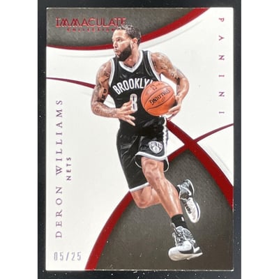 2014-15 Panini Immaculate Collection Red #85 Deron Williams /25