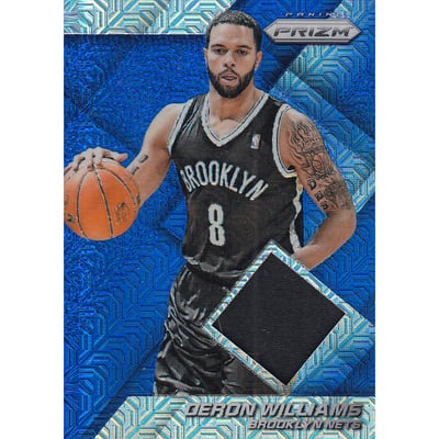 2014-15 Panini Prizm Jerseys Prizms Blue Mojo #43 Deron Williams