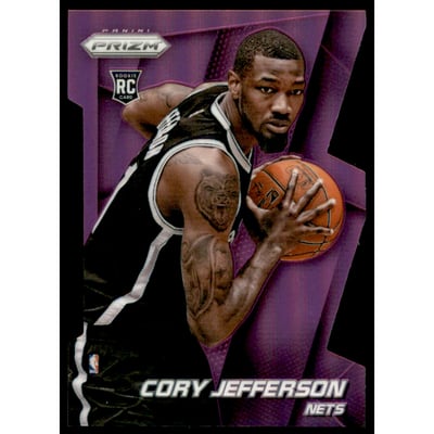 2014-15 Panini Prizm Prizms Purple Die Cut #295 Cory Jefferson