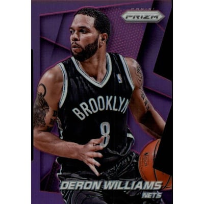 2014-15 Panini Prizm Prizms Purple Die Cut #81 Deron Williams