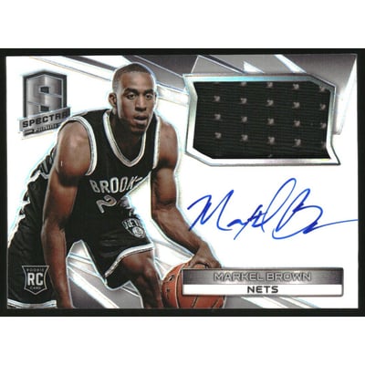 2014-15 Panini Spectra Jersey Autographs #30 Markel Brown/125