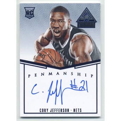 2014-15 Paramount Penmanship Rookie Autographs #36 Cory Jefferson