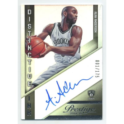 2014-15 Prestige Premium Distinctive Ink #40 Alan Anderson/175