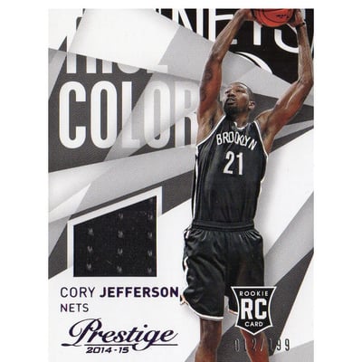 2014-15 Prestige True Colors Materials Purple #59 Cory Jefferson/199