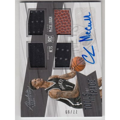 2015-16 Absolute Memorabilia Tools of the Trade Rookie Autograph Materials #TTJCM Chris McCullough