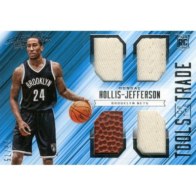 2015-16 Absolute Memorabilia Tools of the Trade Rookie Materials Quad #TTMRH Rondae Hollis-Jefferson