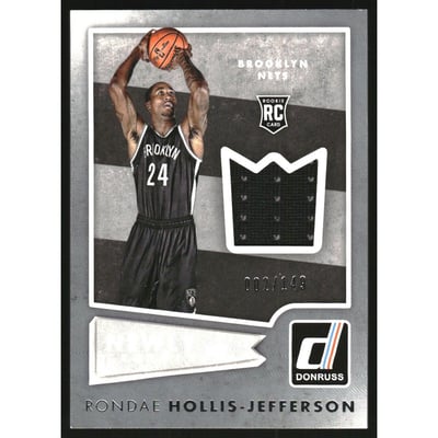 2015-16 Donruss Newly Crowned Rookie Jerseys #13 Rondae Hollis-Jefferson