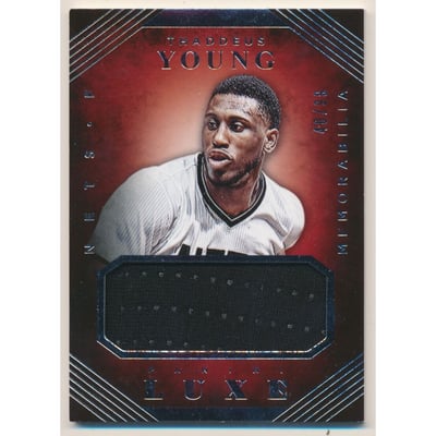 2015-16 Panini Luxe Memorabilia #17 Thaddeus Young/99