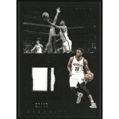 2015-16 Panini Noir Acetate Materials Prime #ANTY Thaddeus Young/49