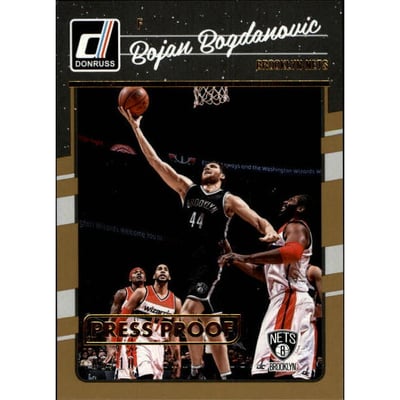 2016-17 Donruss Press Proofs Gold #82 Bojan Bogdanovic