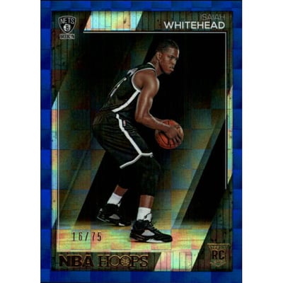 2016-17 Hoops Blue Checkerboard #295 Isaiah Whitehead