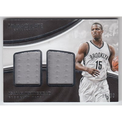 2016-17 Immaculate Collection Dual Materials #25 Isaiah Whitehead