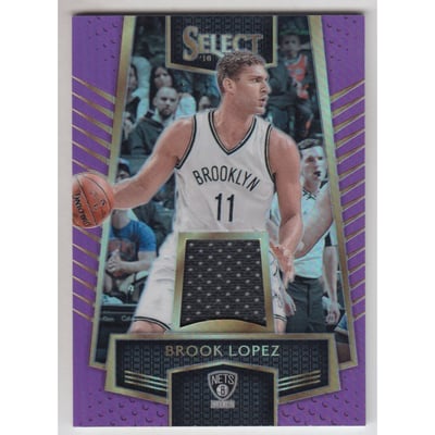2016-17 Select Swatches Prizms Purple #15 Brook Lopez