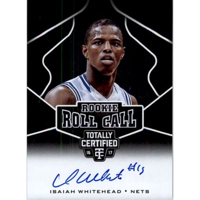2016-17 Totally Certified Rookie Roll Call Autographs #27 Isaiah Whitehead