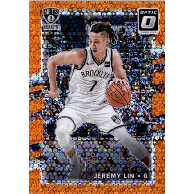 2017-18 Donruss Optic Fast Break Orange #13 Jeremy Lin