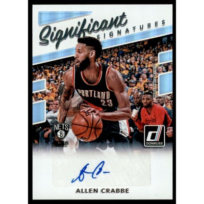 2017-18 Donruss Significant Signatures #56 Allen Crabbe
