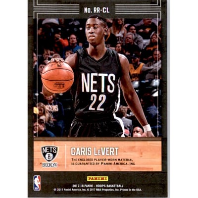 2017-18 Hoops Rookie Remembrance Memorabilia #8 Caris LeVert