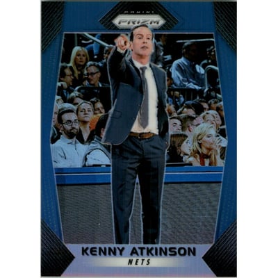 2017-18 Panini Prizm Prizms Blue #160 Kenny Atkinson CO