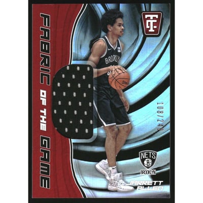 2017-18 Totally Certified Fabric of the Game Rookies #19 Jarrett Allen/249