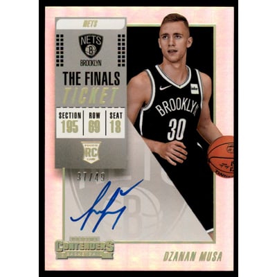 2018-19 Panini Contenders The Finals Ticket #113 Dzanan Musa AU