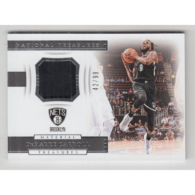 2018-19 Panini National Treasures Material Treasures #30 DeMarre Carroll/99
