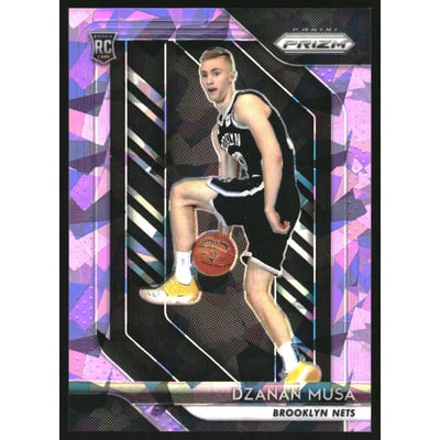 2018-19 Panini Prizm Prizms Purple Ice #198 Dzanan Musa