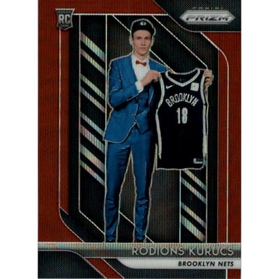 2018-19 Panini Prizm Prizms Ruby Wave #188 Rodions Kurucs