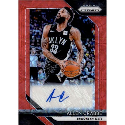 2018-19 Panini Prizm Signatures Prizms Choice #9 Allen Crabbe