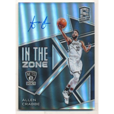 2018-19 Panini Spectra In The Zone Autographs #5 Allen Crabbe/75